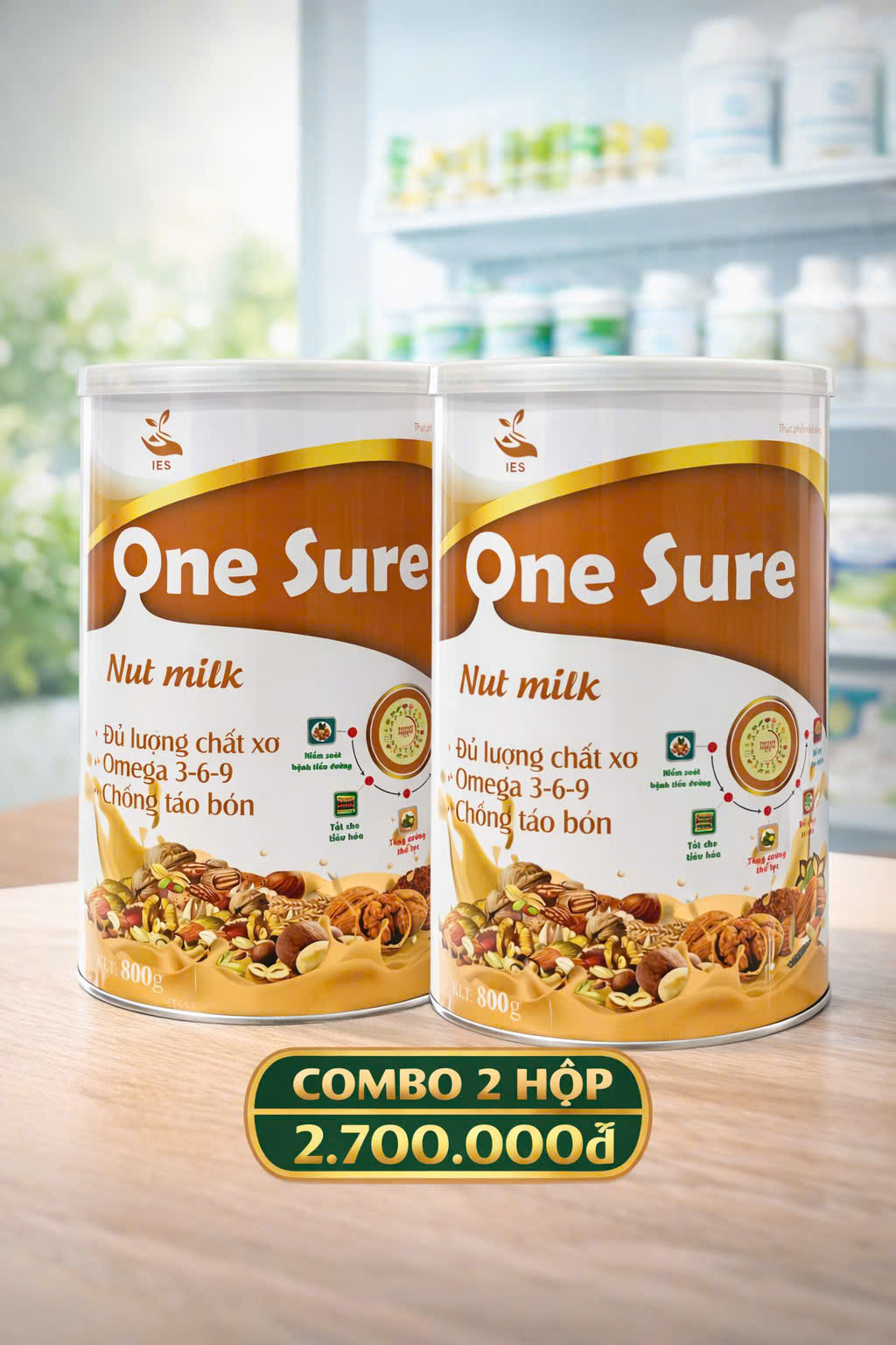 Combo Sữa One Sure Nut Milk - 2 Hộp
