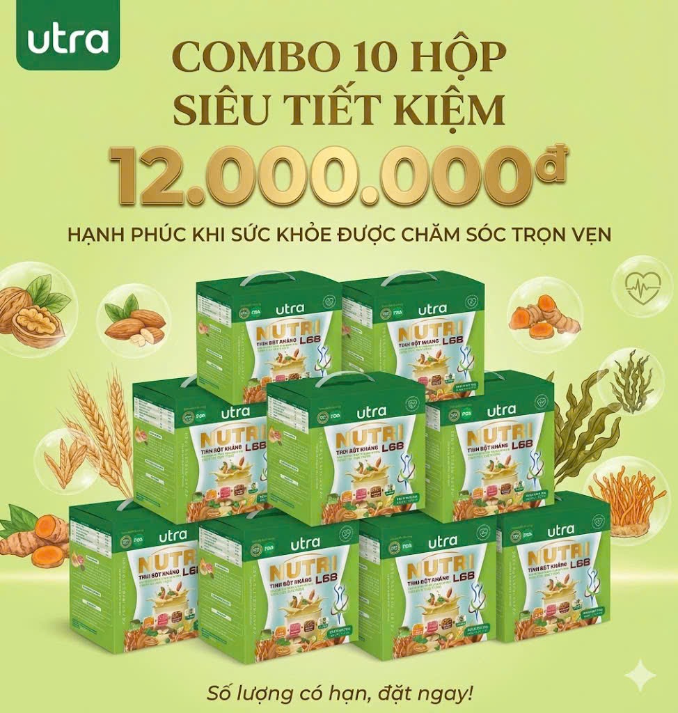 Combo Tinh Bột Kháng Utra Nutri - 10 hộp