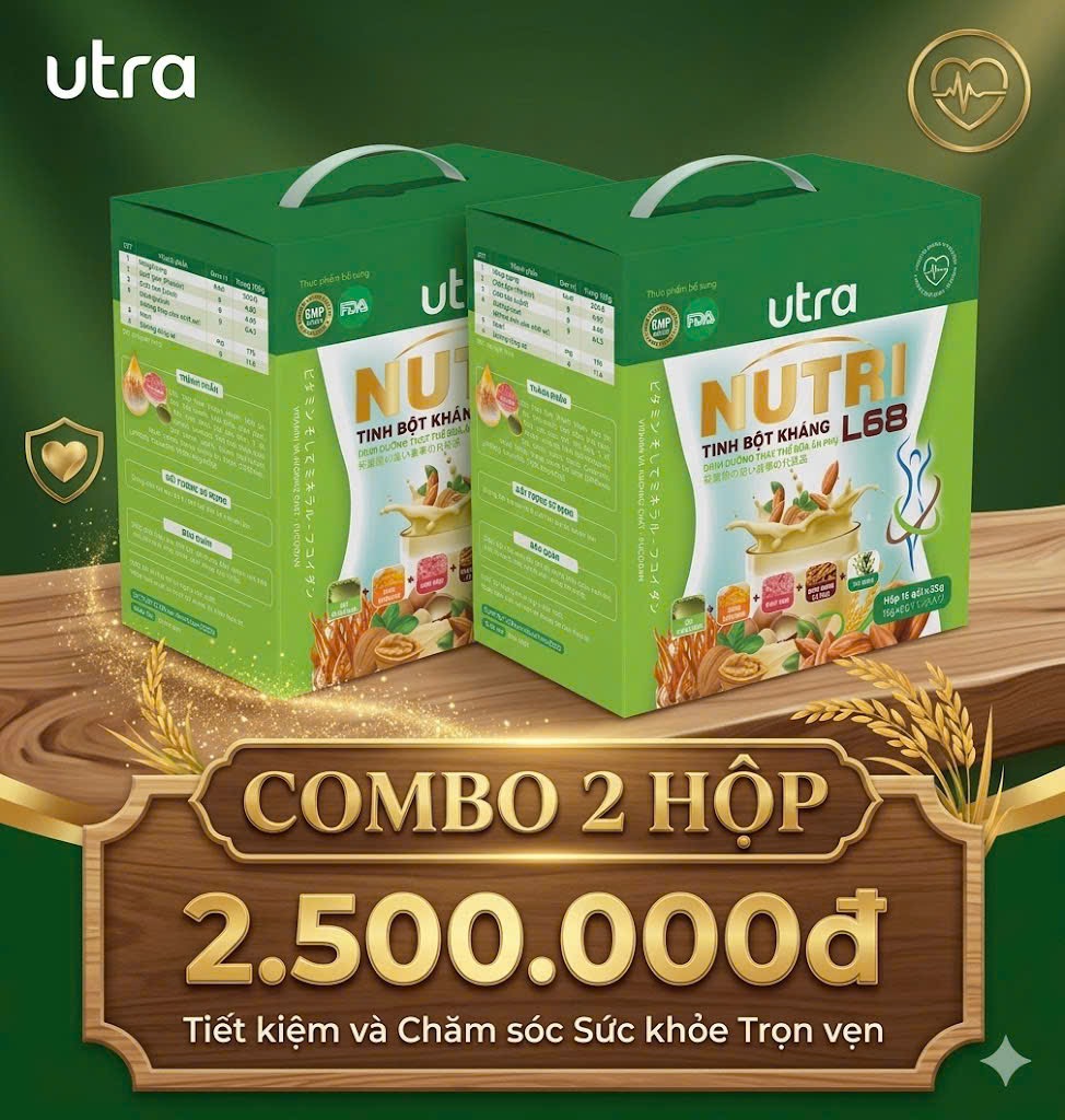 Combo Tinh Bột Kháng Utra Nutri - 2 Hộp