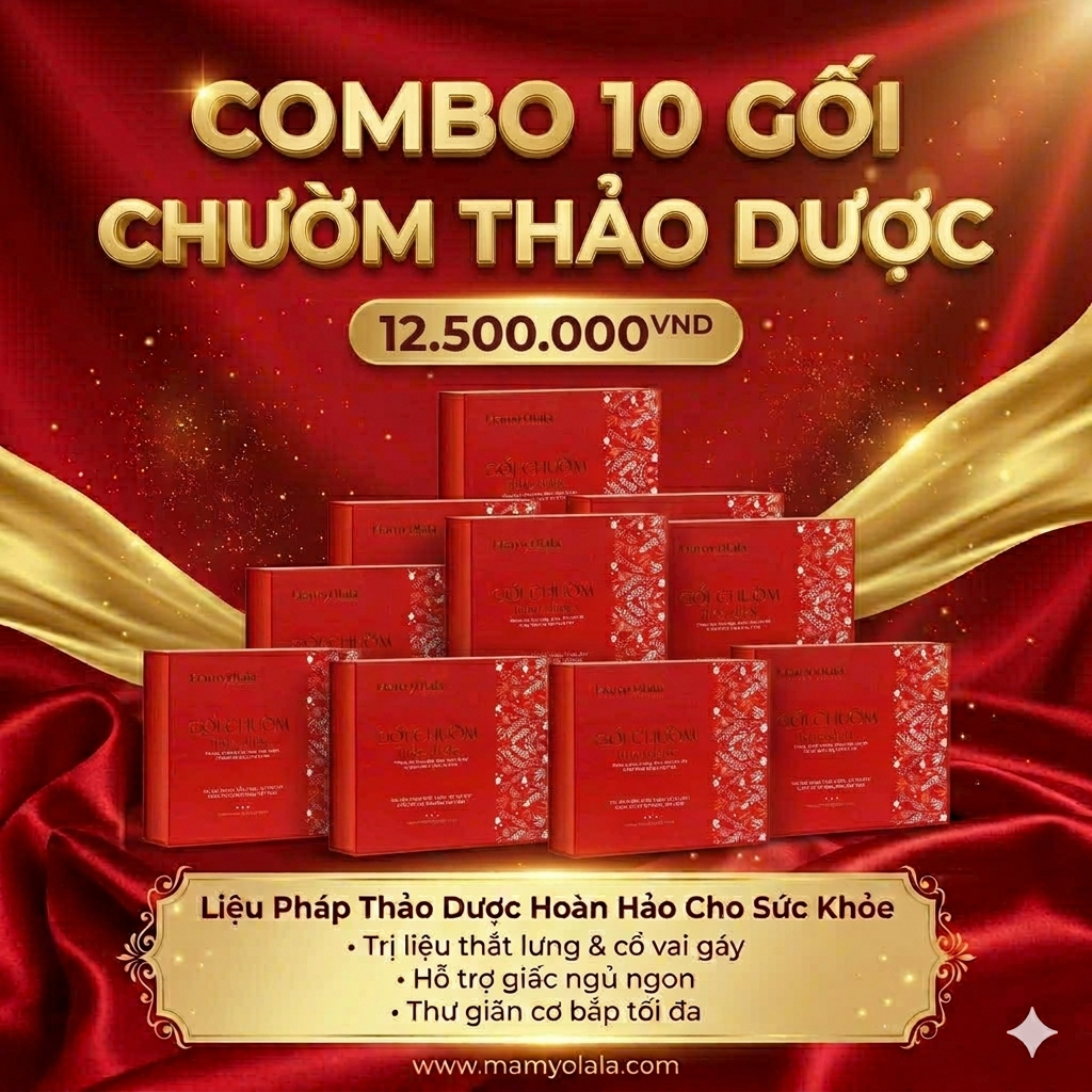 Combo Gối Chườm Thảo Dược - 10 chiếc